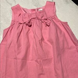 Pink Sleeveless Dress with Bow